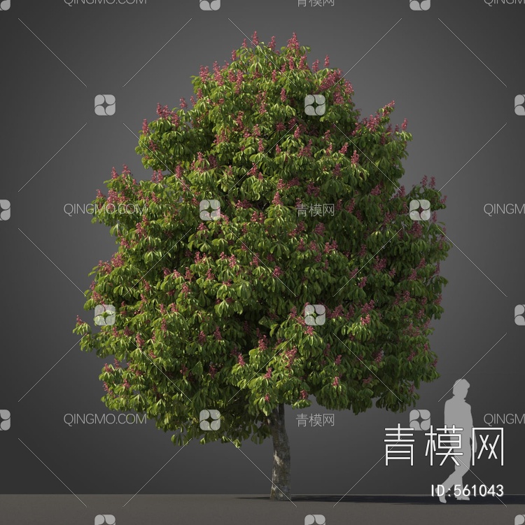 景观树木3D模型下载【ID:561043】