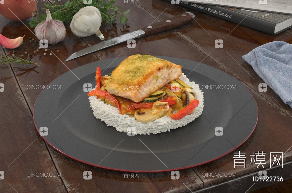 食物3D模型下载【ID:722736】