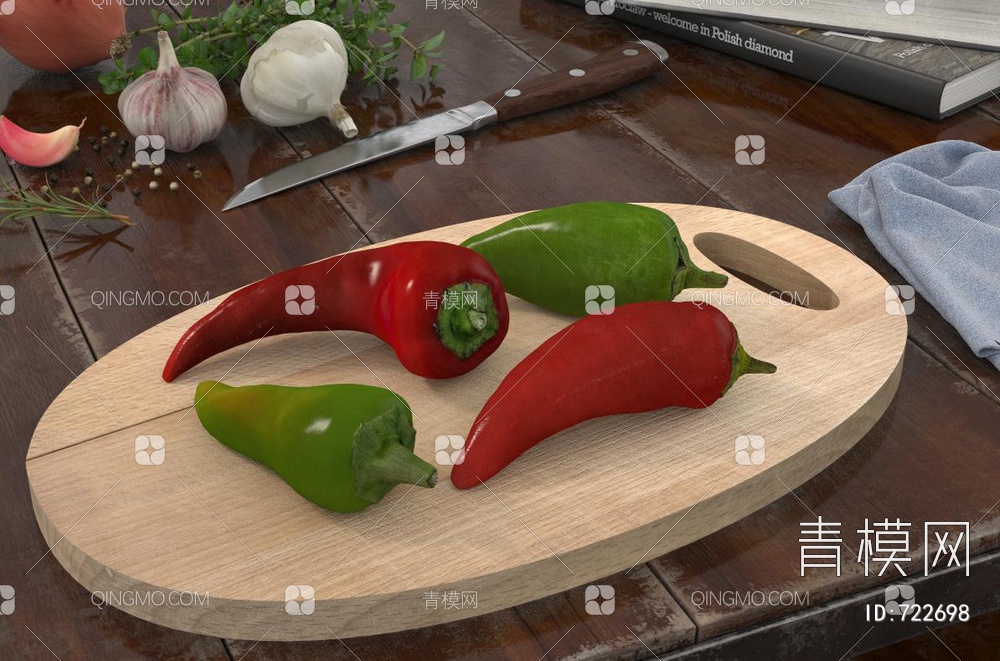 食物辣椒3D模型下载【ID:722698】