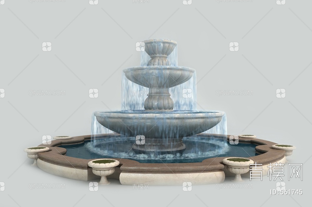 喷泉3D模型下载【ID:561745】