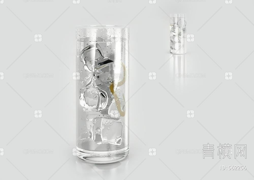 玻璃水杯3D模型下载【ID:562256】
