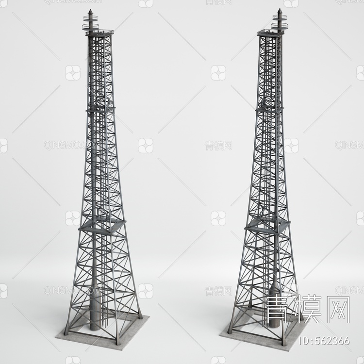 工业设备 发射塔3D模型下载【ID:562366】