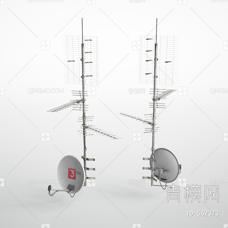 工业设备 发射塔3D模型下载【ID:562373】