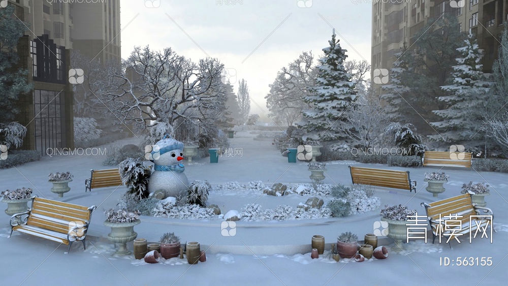 雪景3D模型下载【ID:563155】