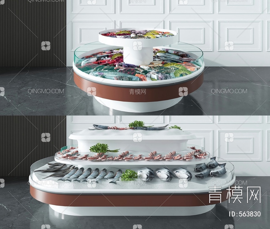 超市冰柜3D模型下载【ID:563830】
