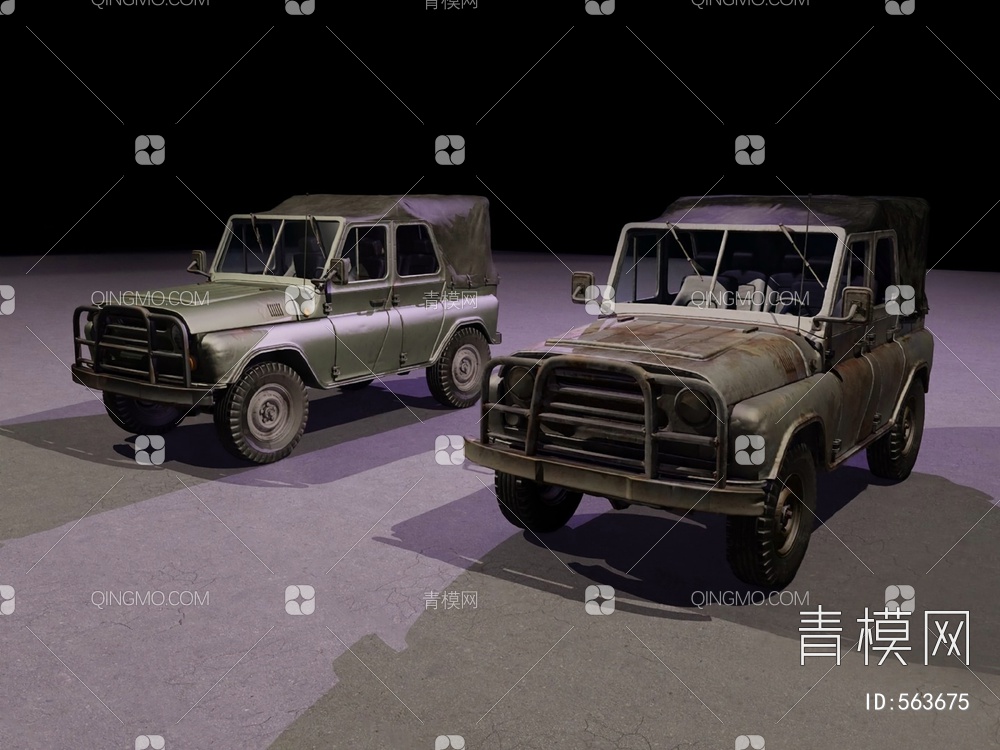 吉普车3D模型下载【ID:563675】