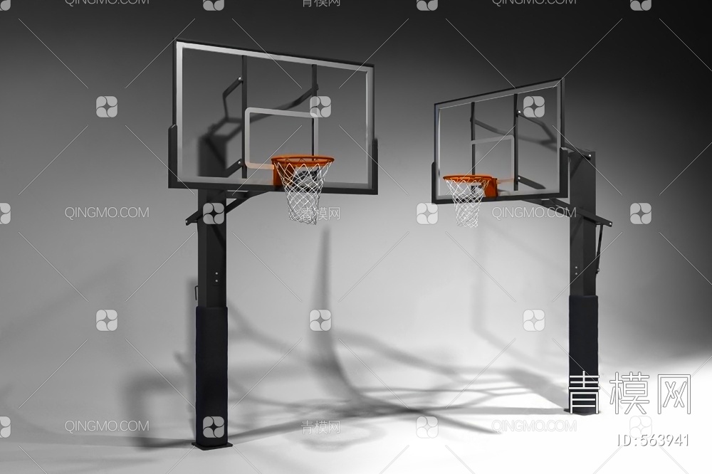 篮球架3D模型下载【ID:563941】