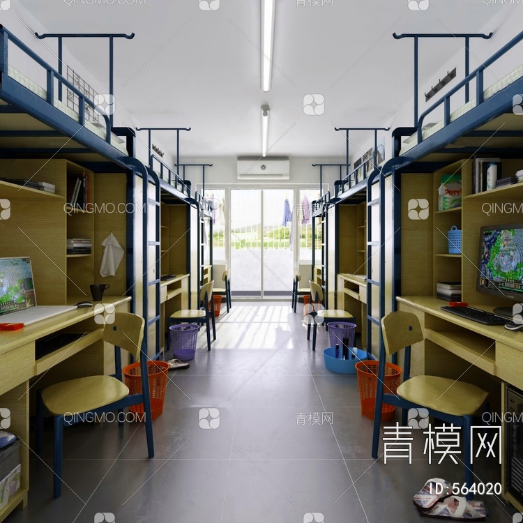 学校学生宿舍3D模型下载【ID:564020】