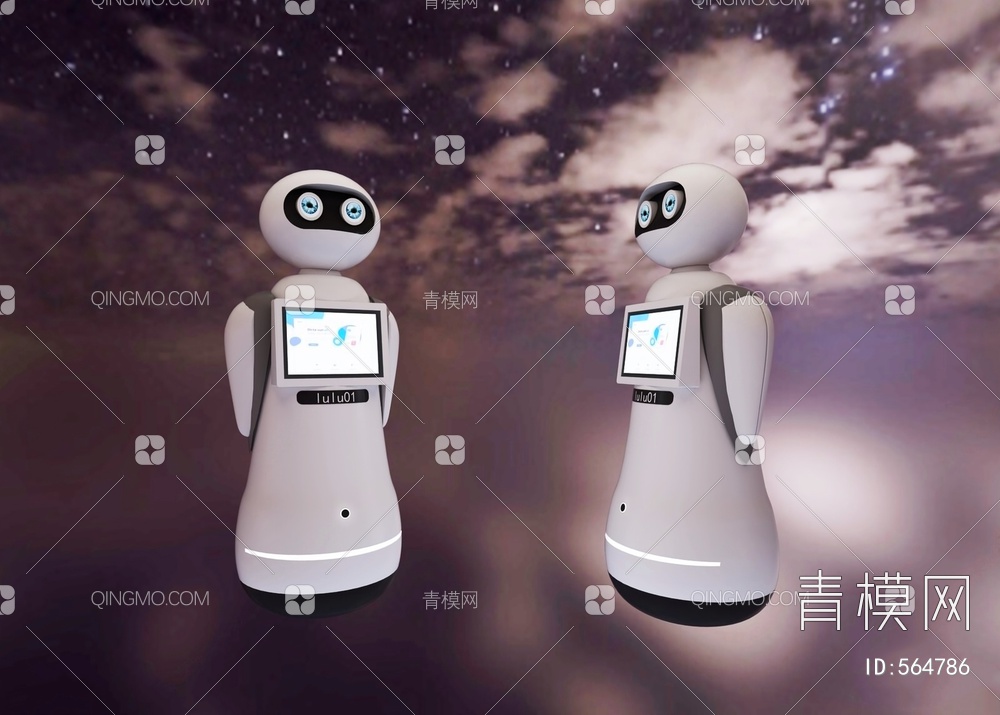 服务机器人 机器人3D模型下载【ID:564786】