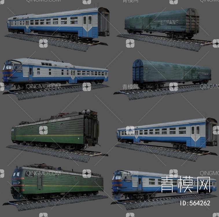 火车3D模型下载【ID:564262】