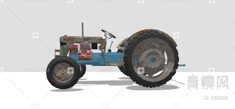 农用拖拉机SU模型下载【ID:565269】