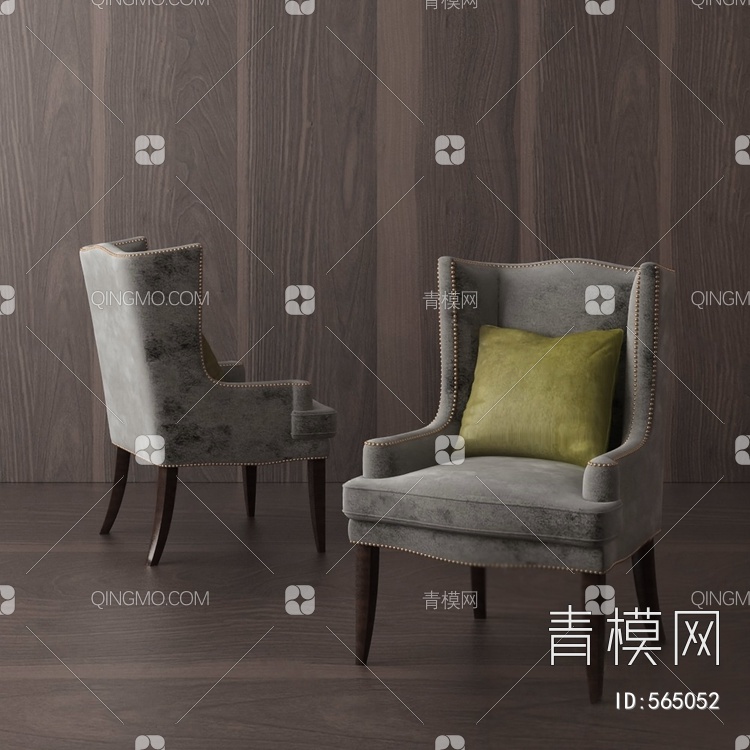 单人沙发3D模型下载【ID:565052】