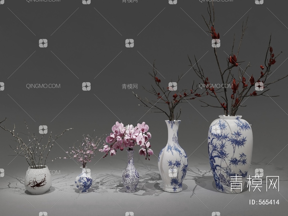 花瓶3D模型下载【ID:565414】