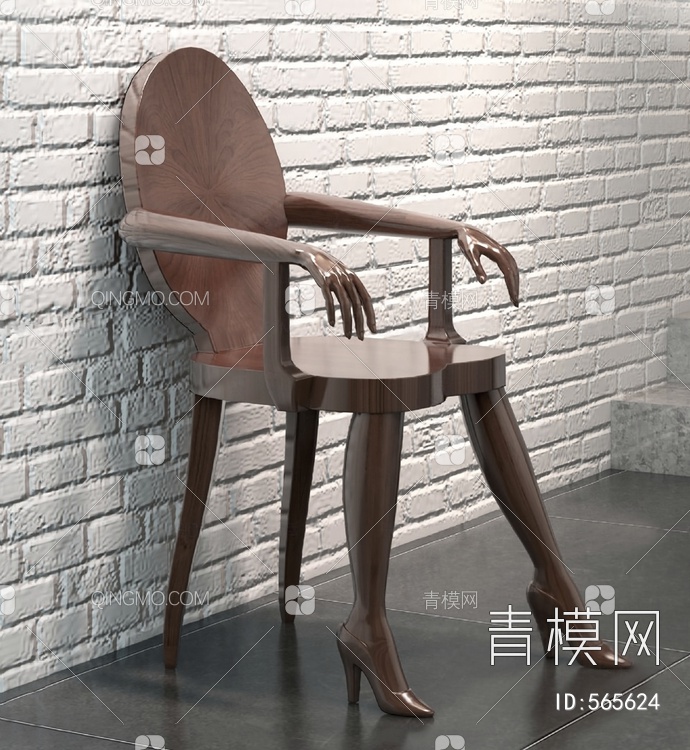 扶手椅3D模型下载【ID:565624】