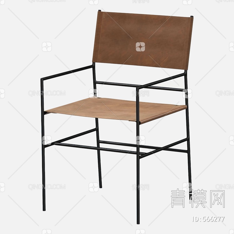 金属皮椅3D模型下载【ID:566277】