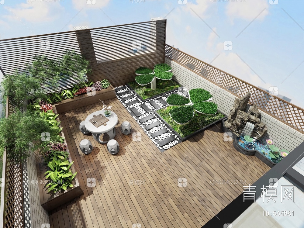 花园3D模型下载【ID:565881】