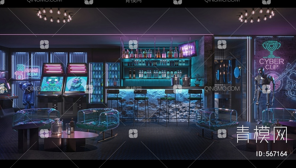 酒吧3D模型下载【ID:567164】