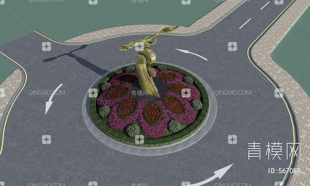 城市雕塑3D模型下载【ID:567088】