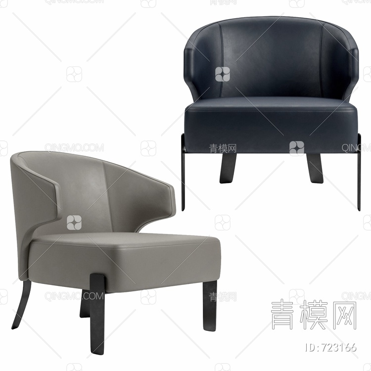 锐驰 EMBRACE 单人沙发3D模型下载【ID:723166】