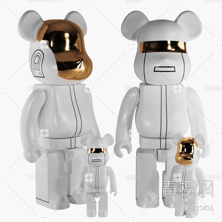 暴力熊摆件3D模型下载【ID:723436】