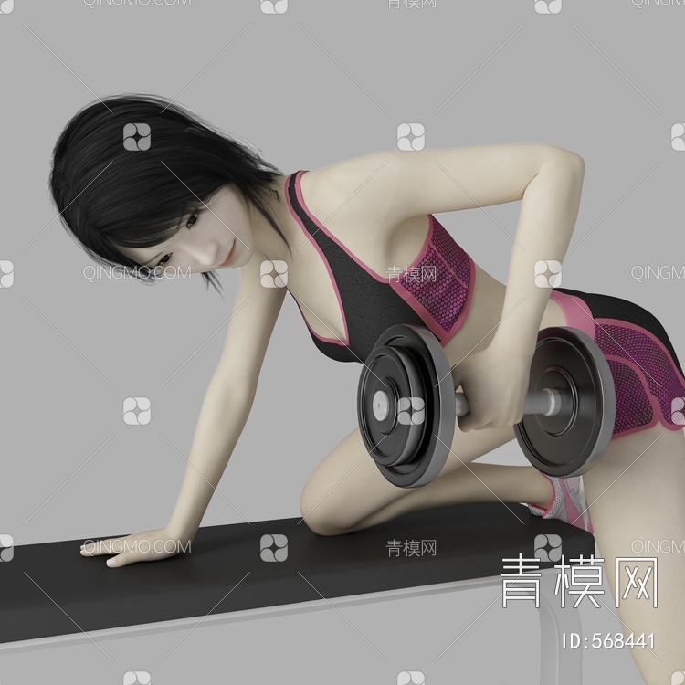 健身器材3D模型下载【ID:568441】