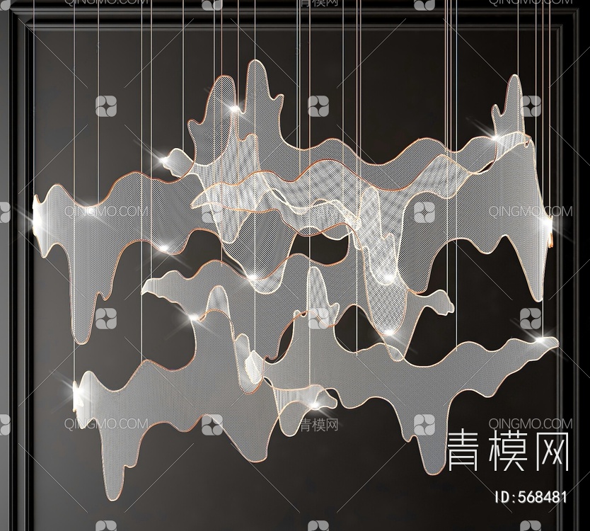 水晶灯3D模型下载【ID:568481】