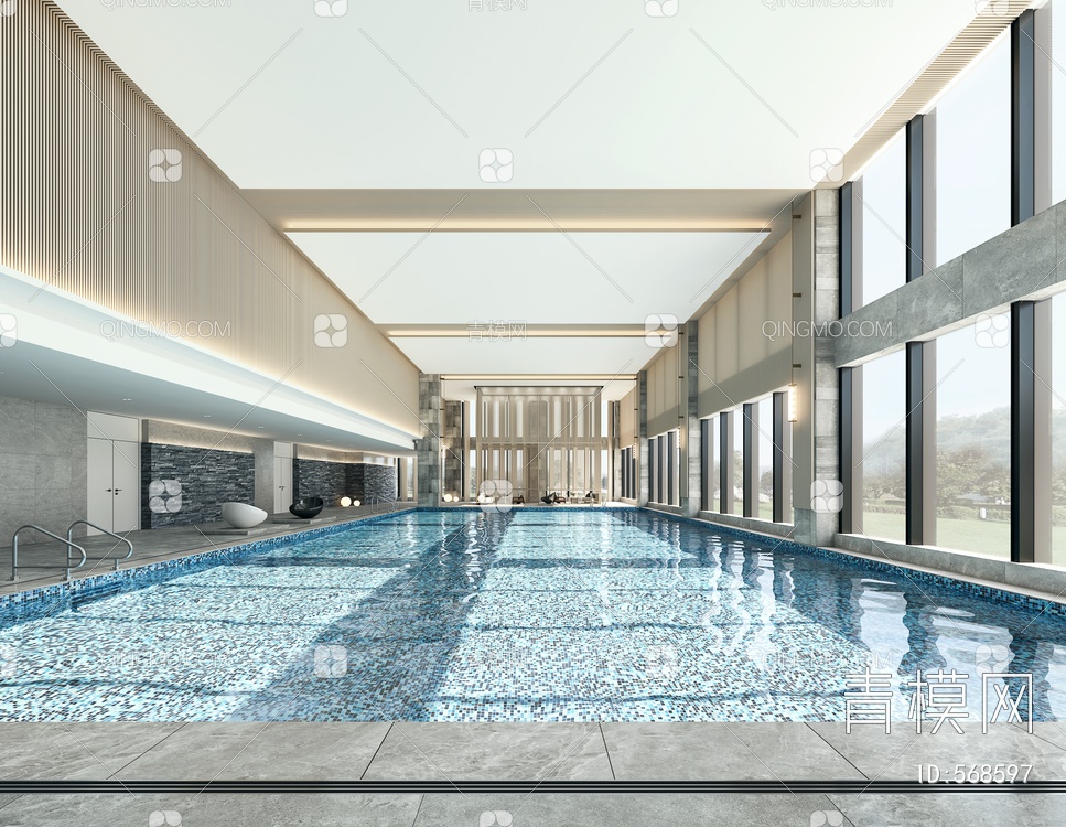 游泳池3D模型下载【ID:568597】