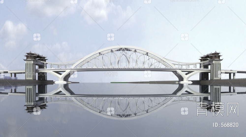 景观桥3D模型下载【ID:568820】