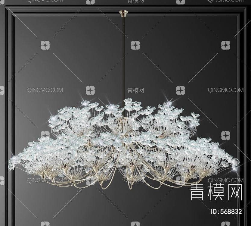 水晶吊灯3D模型下载【ID:568832】