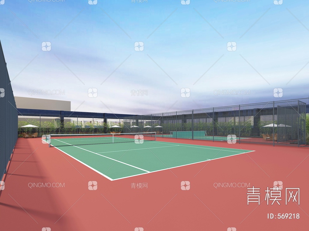 网球场3D模型下载【ID:569218】