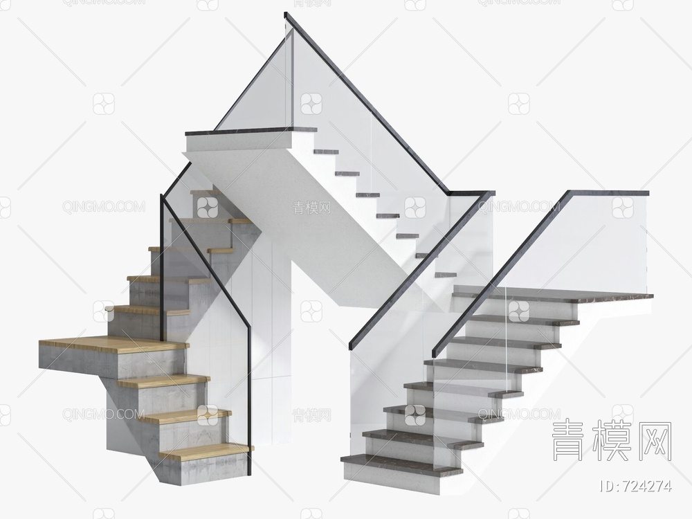 楼梯3D模型下载【ID:724274】