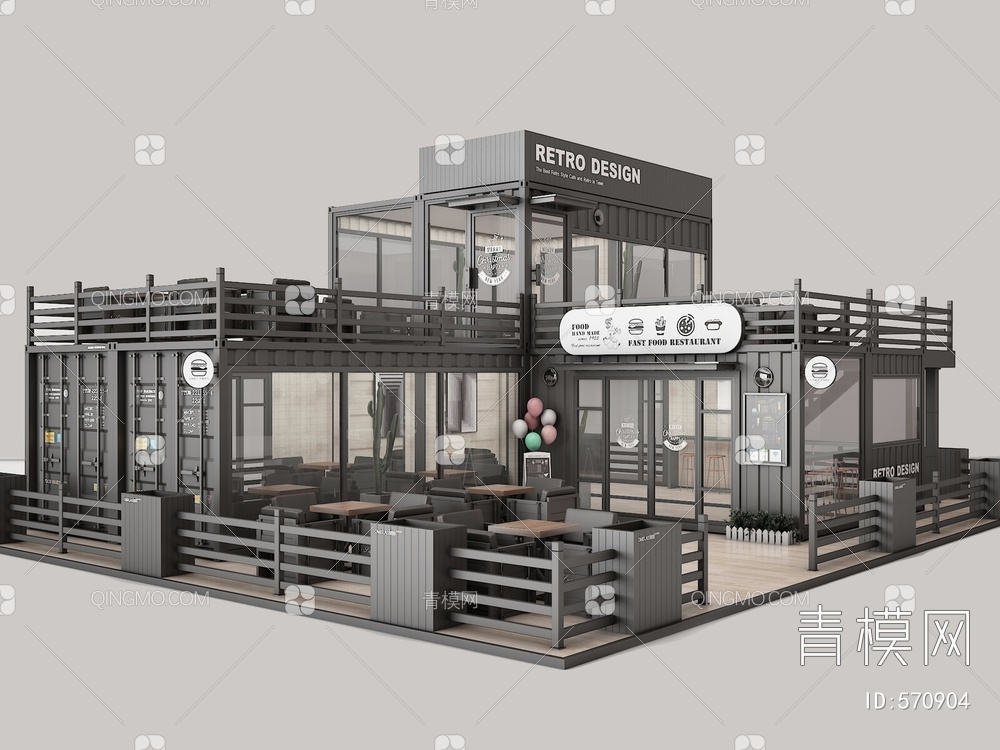 快餐厅3D模型下载【ID:570904】