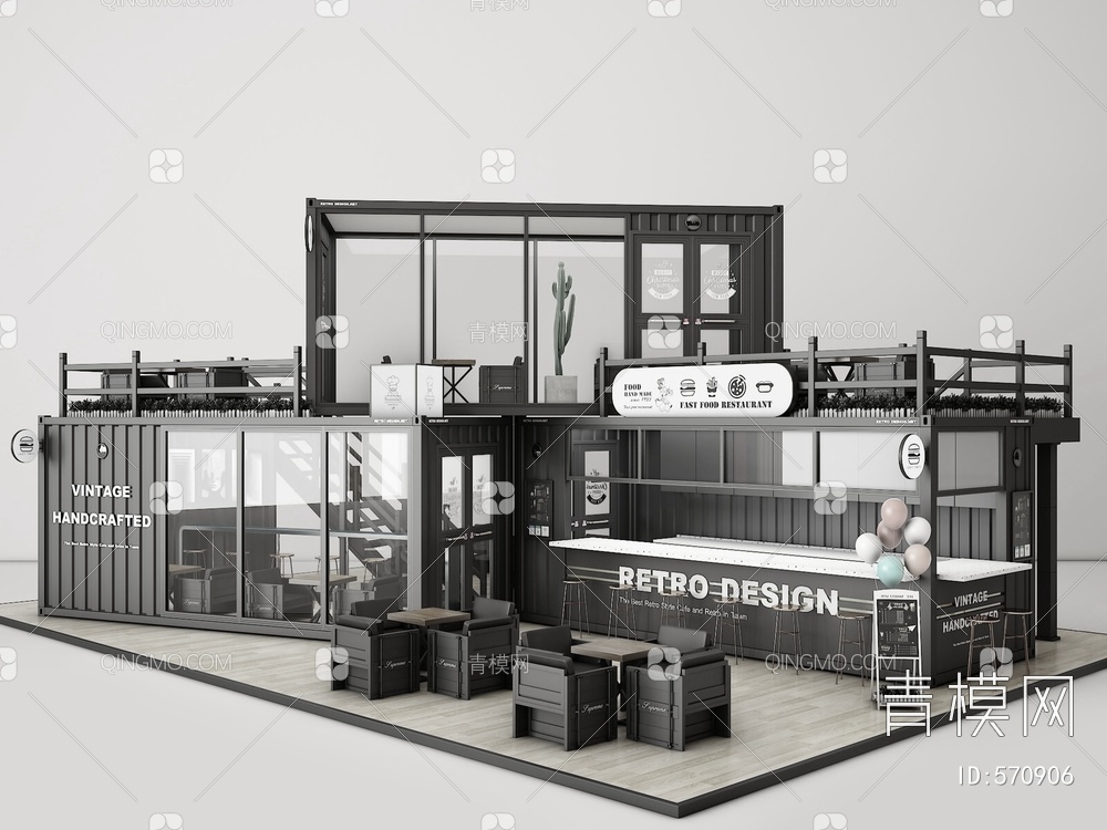 快餐厅3D模型下载【ID:570906】