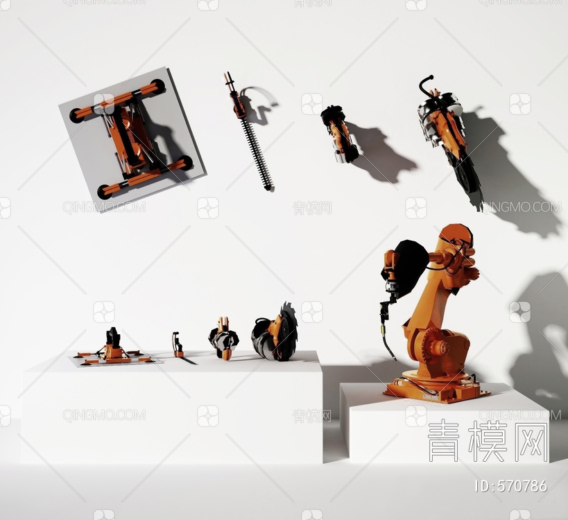 机械臂机械手 机器人3D模型下载【ID:570786】