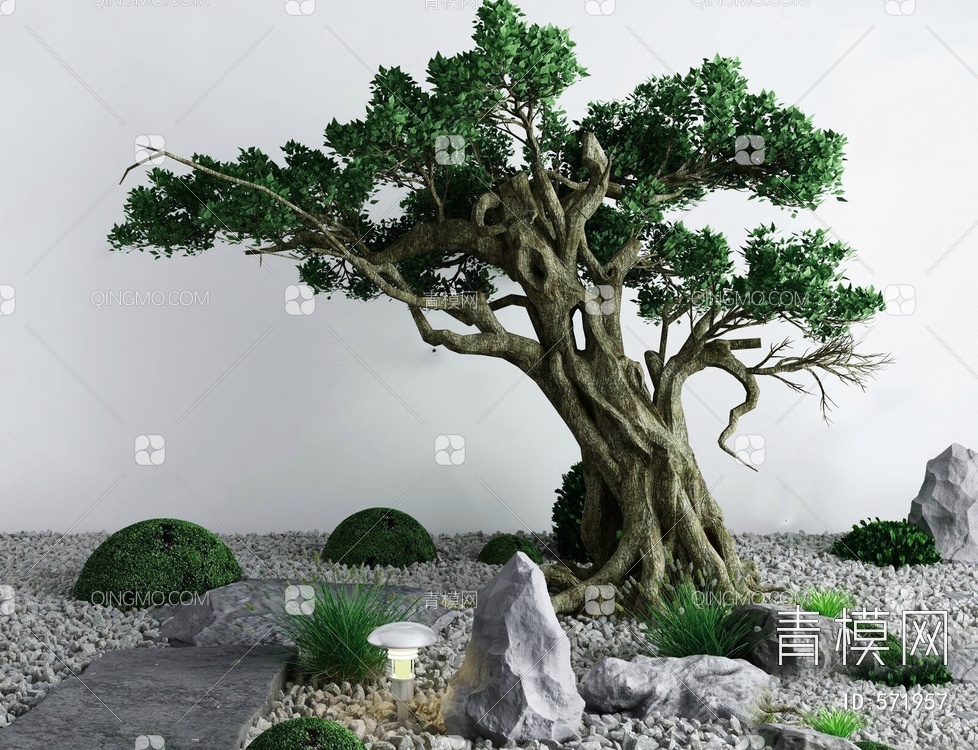 园林景观小品3D模型下载【ID:571957】