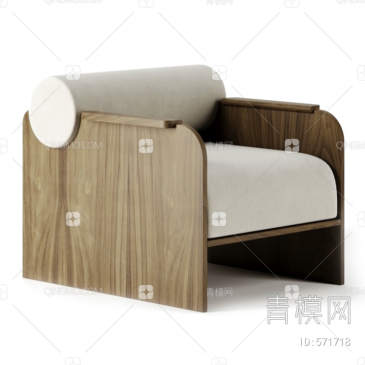 单人沙发3D模型下载【ID:571718】
