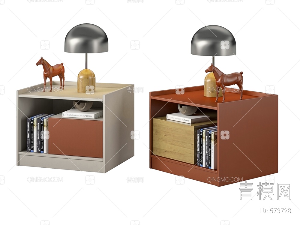 床头柜 斗柜 角几 边几 茶几 储物柜 边柜 摆件 饰品3D模型下载【ID:573728】
