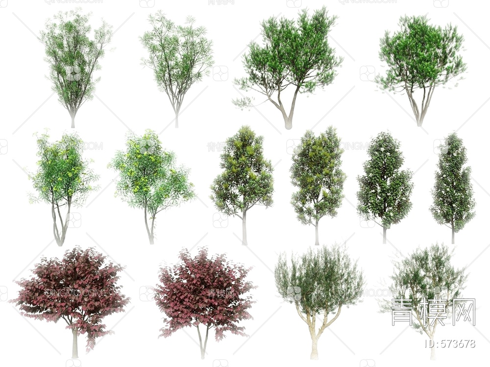 树木3D模型下载【ID:573678】