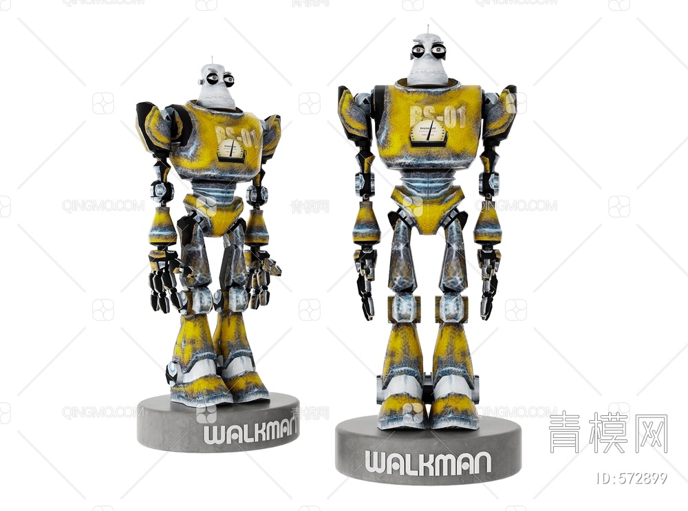 机器人 赛博朋克 科幻 游戏角色 手办 玩具3D模型下载【ID:572899】