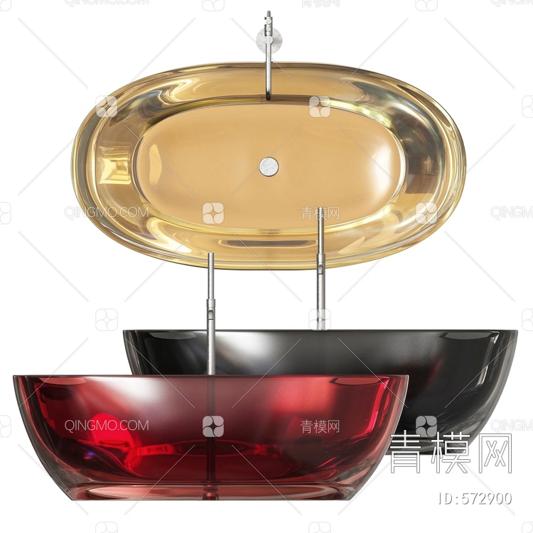 浴缸浴盆3D模型下载【ID:572900】