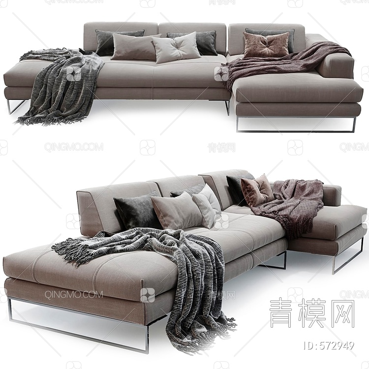 多人沙发 沙发3D模型下载【ID:572949】