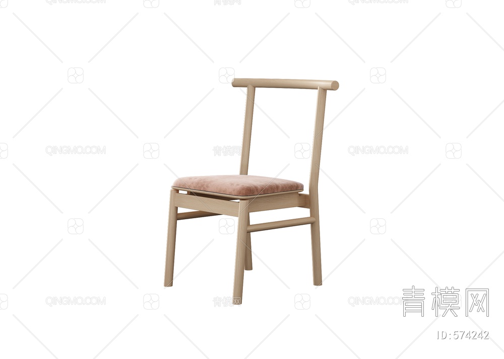 绒布单椅3D模型下载【ID:574242】
