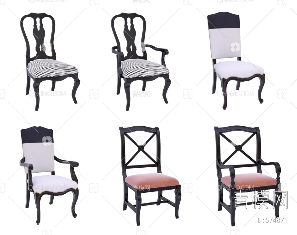 餐椅3D模型下载【ID:574871】