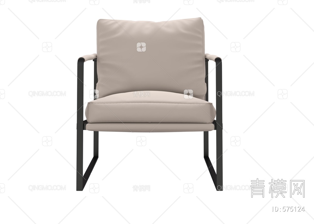 皮革休闲椅3D模型下载【ID:575124】