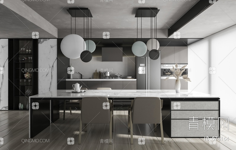 家居厨房3D模型下载【ID:576164】