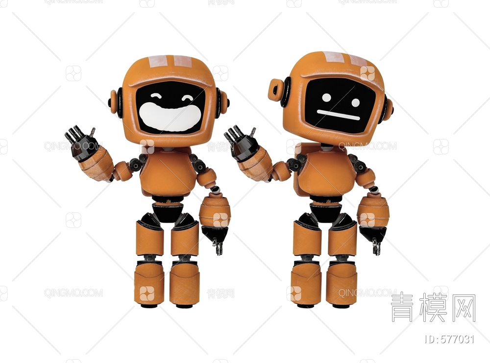 智能机器人 玩具机器人 点菜机器人 工业机器人3D模型下载【ID:577031】