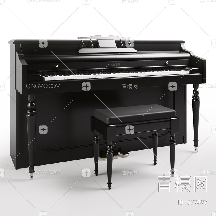 钢琴3D模型下载【ID:577497】