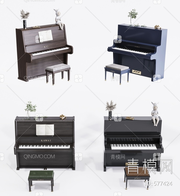 钢琴3D模型下载【ID:577424】