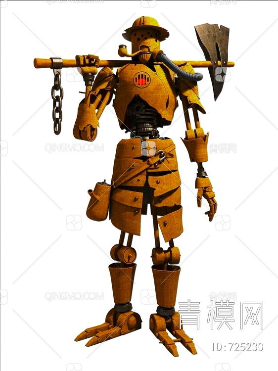 机器人玩具公仔3D模型下载【ID:725230】