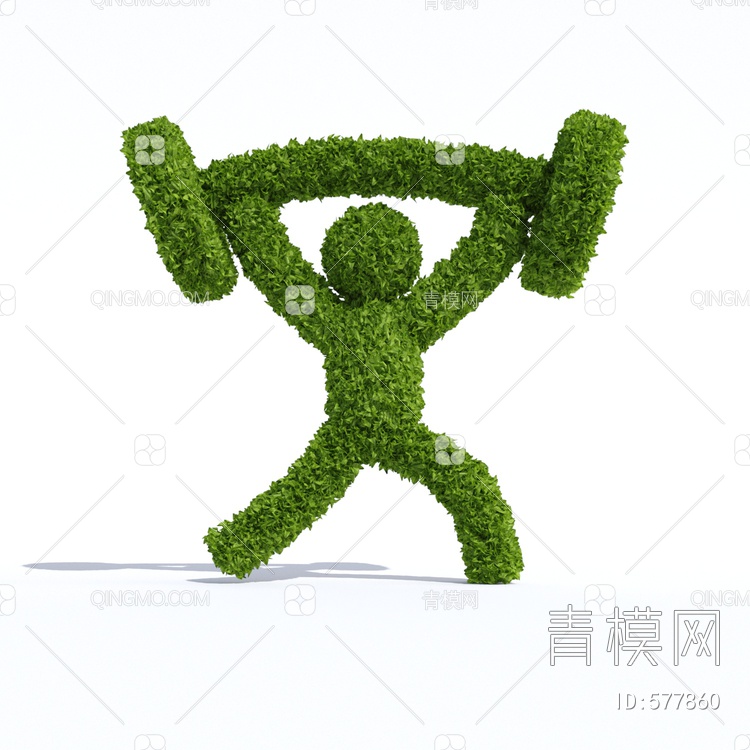 草雕运动员3D模型下载【ID:577860】